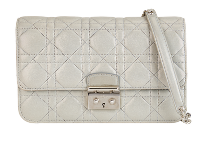 Promenade Cannage, £495, Handbags, Grey, Leather, Front view
